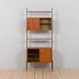 Scandinavian Ergo freestanding teak wall unit w