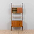 Scandinavian Ergo freestanding teak wall unit w
