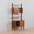 Scandinavian Ergo freestanding teak wall unit w