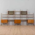 Scandinavian bay Ergo teak wall unit w