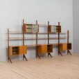 Scandinavian bay Ergo teak wall unit w