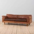 Vintage Danish Leather  seater cognac leather sofa s