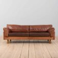 Vintage Danish Leather  seater cognac leather sofa s