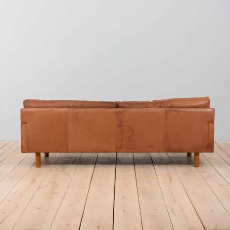 22362 Vintage Danish Leather 2 seater cognac leather sofa, 1960s-6 Vintage Danish Leather seater cognac leather sofa s