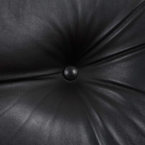 22365 Italian 3 seater vintage sofa in black leather-17 Italian seater vintage sofa in black leather