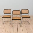 Set of black Cesca chairs by Marcel Breuer Italy s