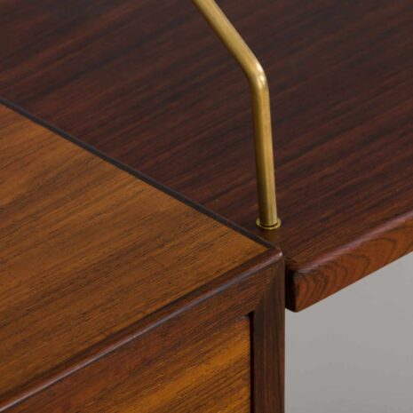 22372 Hansen_Guldborg meuble mural à trois baies en palissandre avec bureau-14 Hansen Guldborg three bay rosewood wall unit with desk