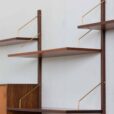 Hansen Guldborg three bay rosewood wall unit with desk