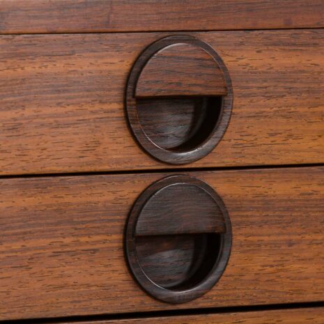 22372 Hansen_Guldborg meuble mural à trois travées en palissandre avec bureau-23 Hansen Guldborg three bay rosewood wall unit with desk