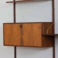 Hansen Guldborg three bay rosewood wall unit with desk