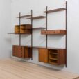 Hansen Guldborg three bay rosewood wall unit with desk