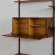 Hansen Guldborg three bay rosewood wall unit with desk
