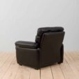 Coronado Lounge Armchair in black leather by Tobia Scarpa for C B Italia s
