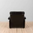 Coronado Lounge Armchair in black leather by Tobia Scarpa for C B Italia s