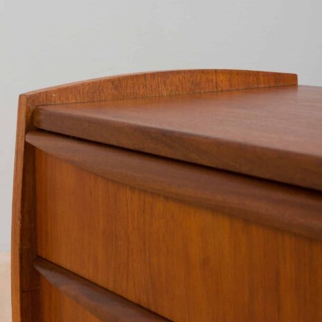 22392 small teak dresser with 3 drawers-8 small teak dresser with drawers