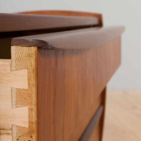 22392 small teak dresser with 3 drawers-9 small teak dresser with drawers