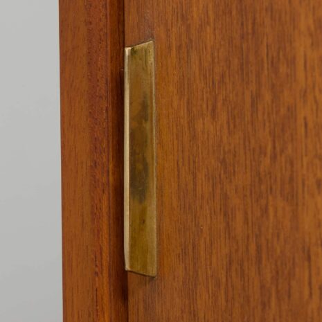 22401 Cadovius Unité murale en teck à 3 travées avec un bureau secrétaire, Danemark, Poul Cadovius Cado, 1960-22 Cadovius bay unité murale en teck avec un secrétaire bureau cabinet de bar Danemark Poul Cadovius Cado s