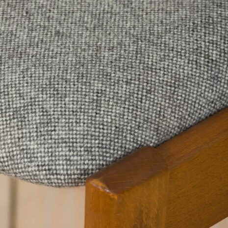 22301 Set of 4 reupholstered Danish dineing chairs in lacquered beech,1960s-12 Set of reupholstered Danish dineing chairs in lacquered beechs