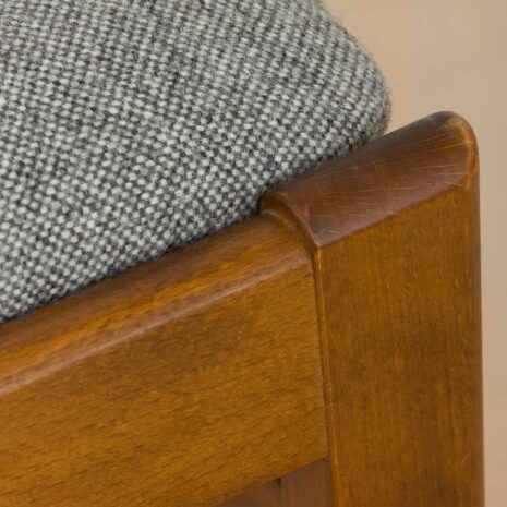 22301 Set of 4 reupholstered Danish dineing chairs in lacquered beech,1960s-15 Set of reupholstered Danish dineing chairs in lacquered beechs