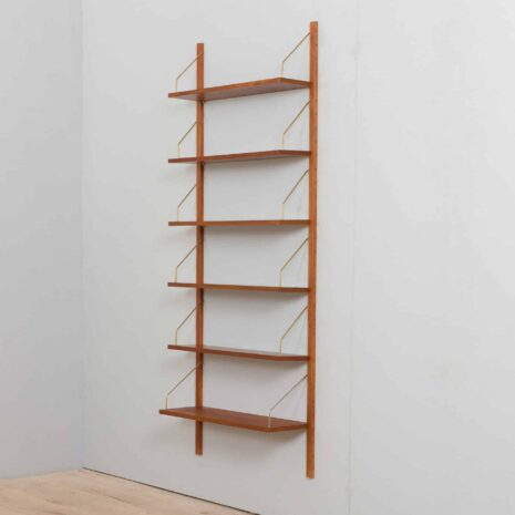 22320 one bay teak wall unit-3 meuble mural en teck à une travée