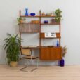 Preben Sorensen two bay teak wall unit with desk