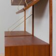 Preben Sorensen two bay teak wall unit with desk