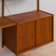 Preben Sorensen two bay teak wall unit with desk