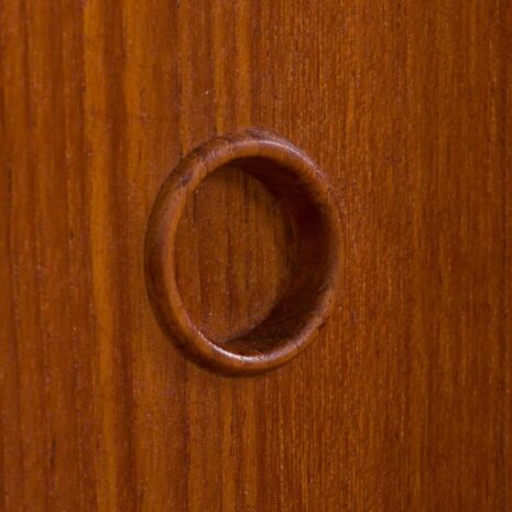 22380 Preben Sorensen two bay teak wall unit with desk-13 Preben Sorensen two bay teak wall unit with desk