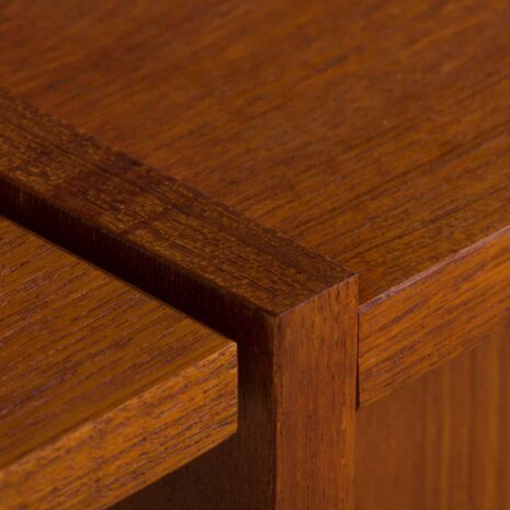 22380 Preben Sorensen two bay teak wall unit with desk-14 Preben Sorensen two bay teak wall unit with desk