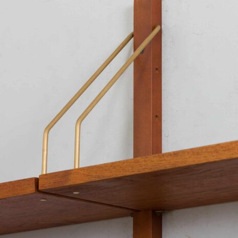 22380 Preben Sorensen two bay teak wall unit with desk-16 Preben Sorensen two bay teak wall unit with desk