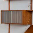 Preben Sorensen two bay teak wall unit with desk