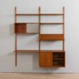 Preben Sorensen two bay teak wall unit with desk