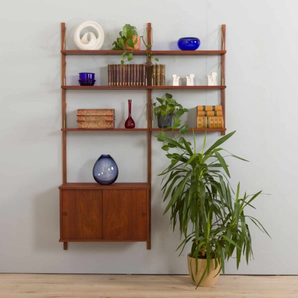 Preben Sorensen  bay teak wall unit with cabinet