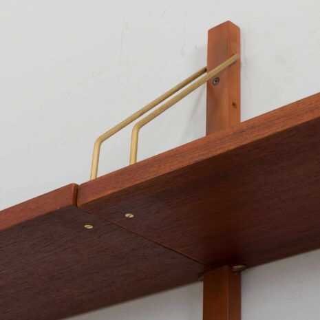 22389 Preben Sorensen 2 bay teak wall unit with cabinet-12 Preben Sorensen bay teak wall unit with cabinet