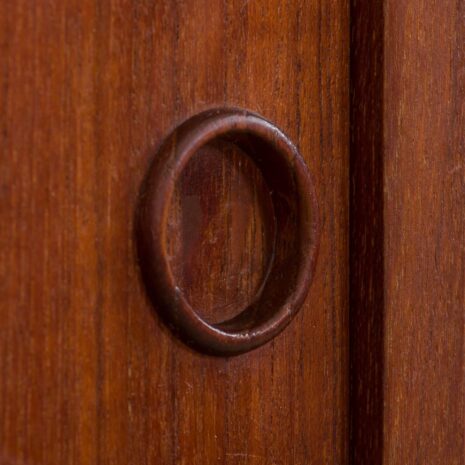 22389 Preben Sorensen 2 bay teak wall unit with cabinet-14 Preben Sorensen bay teak wall unit with cabinet