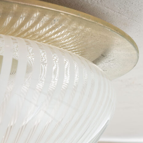 21138-Vintage-Italian-Ceiling-lamp-with-Murano-glass-swirl-shade-and-brass-base-3 Vintage Italian Ceiling lamp with Murano glass swirl shade and brass base scaled