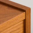 Danish mid century teak entry wall unit in the style of P
