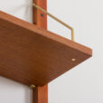 Danish mid century teak entry wall unit in the style of P