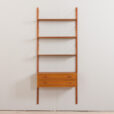 Danish mid century teak entry wall unit in the style of P