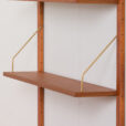Danish mid century teak entry wall unit in the style of P