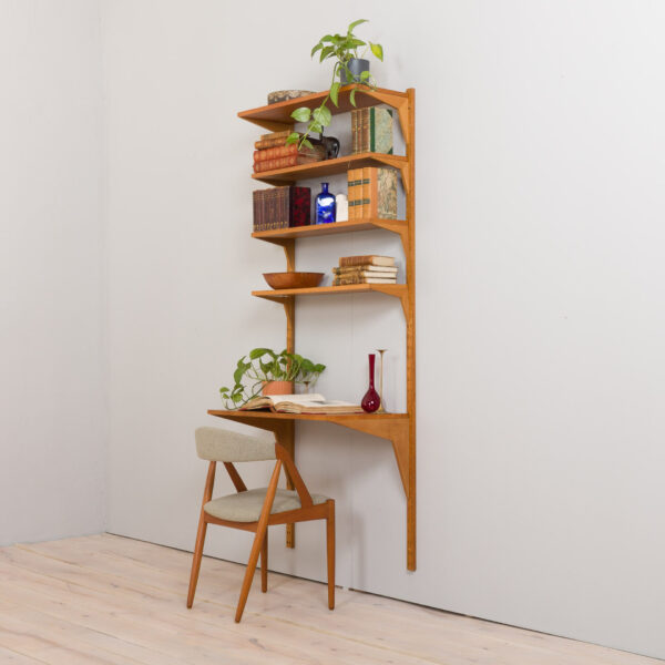 Poul Cadovious home office desk oak wall unit for Cado Denmark s  scaled