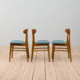 set of Danish vintage teak Farstrup chairs in new wool upholstery s scaled