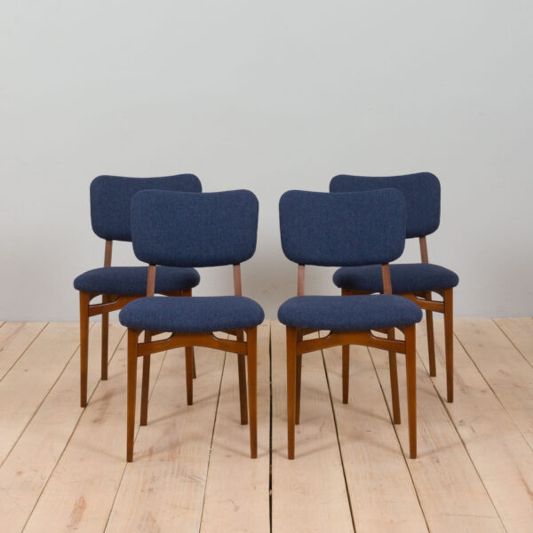 set of four teak chairs  scaled