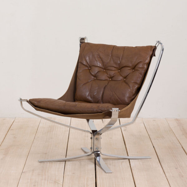 j vintage chrome steel falcon lounge chair by sigurd ressel  scaled