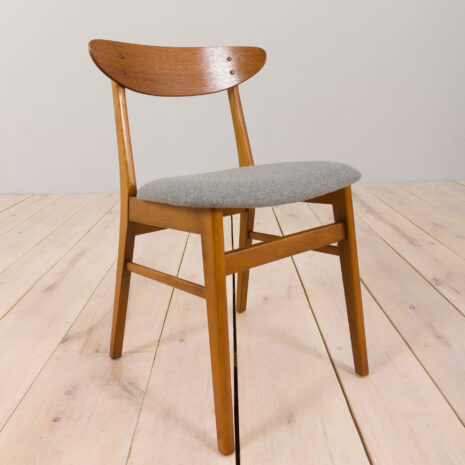 22374-Set-of-6-mid-century-modern-Farstrup-chairs-in-gray-wool-and-teak-1960s-14 Set of mid century modern Farstrup chairs in gray wool and teak s scaled
