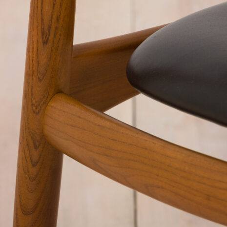 22386-Illum-Wilkkelso-teak-and-black-leather-chair-for-Niels-Eilersen-Denmark-1960s1 Illum Wilkkelso teak and black leather chair for Niels Eilersen Denmark s scaled