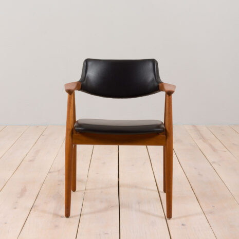 22387-Danish-mid-century-Solid-Teak-Armchair-by-Erik-Kierkegaard-in-black-leather-1960s-1 Danish mid century Solid Teak Armchair by Erik Kierkegaard in black leather s scaled