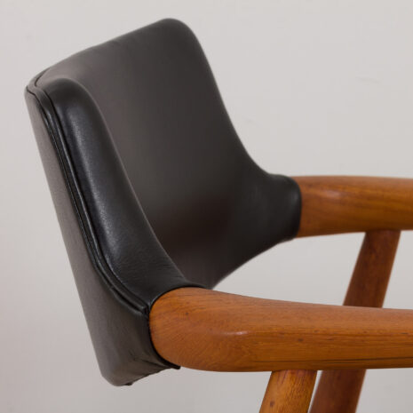 22387-Danish-mid-century-Solid-Teak-Armchair-by-Erik-Kierkegaard-in-black-leather-1960s-14 Danish mid century Solid Teak Armchair by Erik Kierkegaard in black leather s scaled