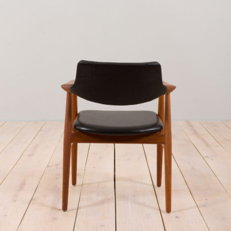 22387-Danish-mid-century-Solid-Teak-Armchair-by-Erik-Kierkegaard-in-black-leather-1960s-5 Danish mid century Solid Teak Armchair by Erik Kierkegaard in black leather s scaled