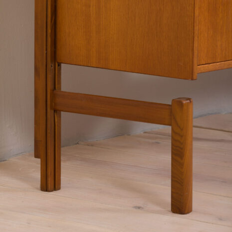 22390 Scandinavian modular Wall Unit in Teak with 3 Cabinets and 5 shelves by Sven Andersen for Rival Brodrene Jatogs, Norway, 1960s-14 Scandinavian modular Wall Unit in Teak with Cabinets and shelves by Sven Andersen for Rival Brodrene Jatogs Norway s scaled